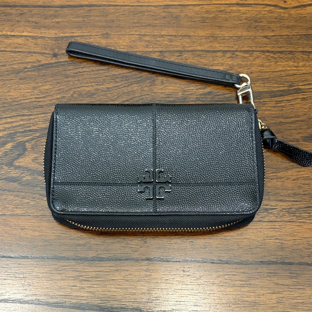 Tory Burch Black Wristlet Wallet